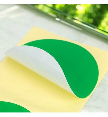 Stickere rotunde uni 10cm - verde...