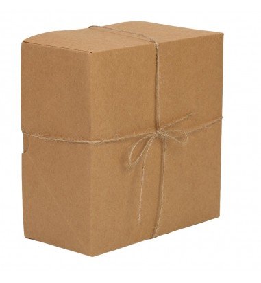 Cutie pătrată cu capac și sfoară -...