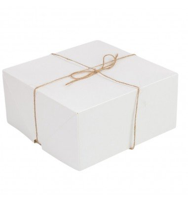 Cutie pătrată cu capac și sfoară -...