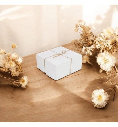 Cutie pătrată cu capac și sfoară -...