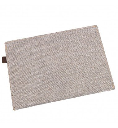 Plic textil cu capsă magnetică - gri