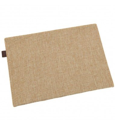 Plic textil cu capsă magnetică - bej