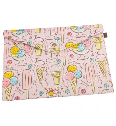 Plic textil cu capsă magnetică -...