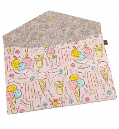 Plic textil cu capsă magnetică -...