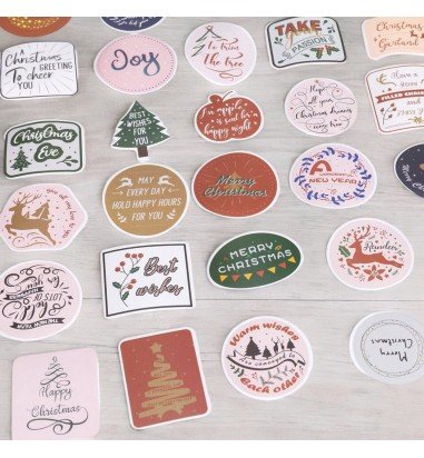 Stickere de Crăciun diferite mărimi -...