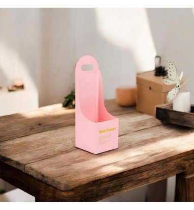 Cutie mică pătrată pentru flori - roz...