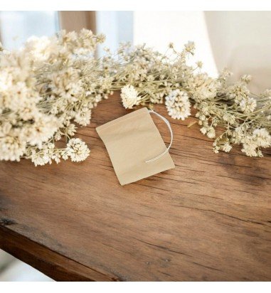 Săculeț hârtie mic cu sfoară - beige...