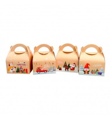 Cutii Crăciun cu mâner mix 4 modele...