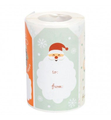 Rolă 250 stickere de Crăciun...