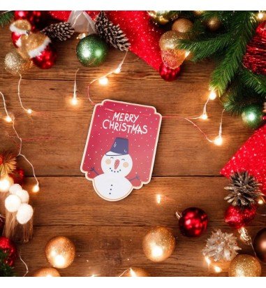 Banner cu personaje de Crăciun -...