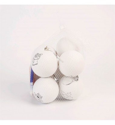 Globuri de brad de colorat (set 8 buc)