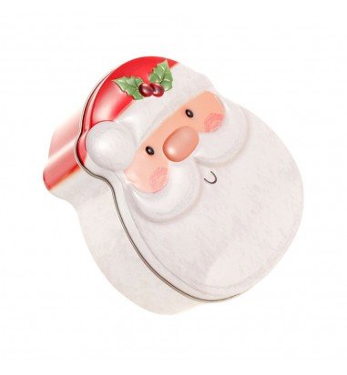 Cutie metalică cu formă de Moș Crăciun