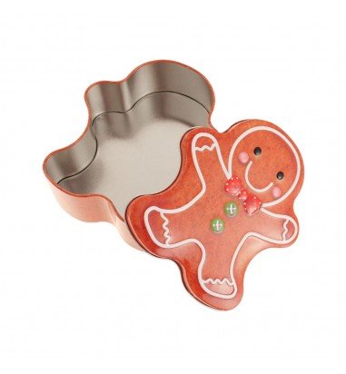 Cutie metalică cu formă de omuleț...