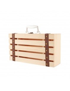 Cutie lemn tip cufăr pentru...