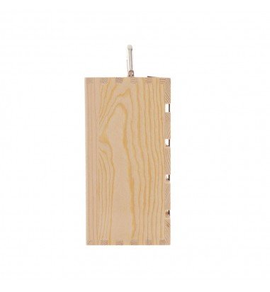 Cutie lemn tip cufăr pentru 2 sticle...