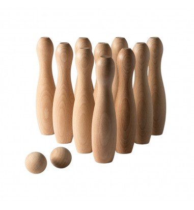 Set joc popice - bowling din lemn