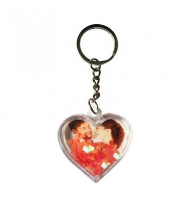 Breloc glob foto - inimă