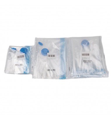 Saci vidați cu fermoar albastru -...