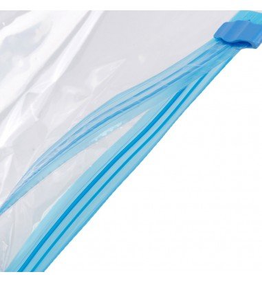 Saci vidați cu fermoar albastru -...