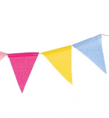 Banner triunghi textil cu sfoară -...