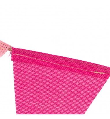 Banner triunghi textil cu sfoară -...