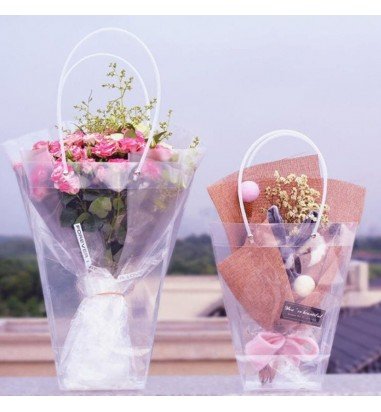 Sacoșe ghiveci transparente (set 10...