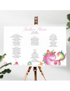 Opis - asezare la mese unicorn