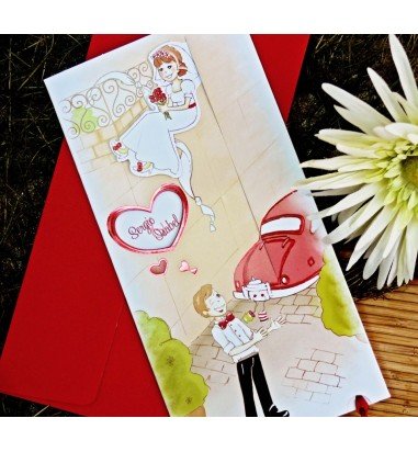 Invitatie de nunta comic 32708