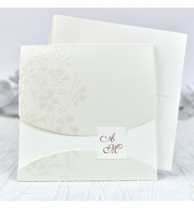 Invitatie de nunta textura florala 39102