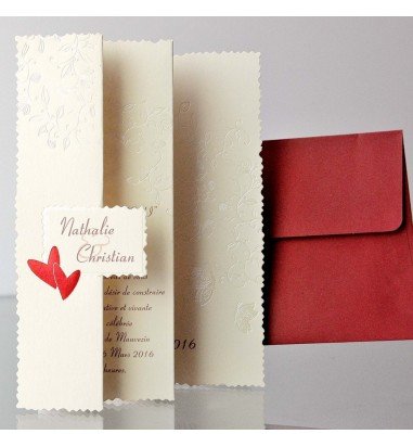 Invitatie de nunta pliata 32757