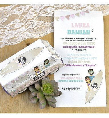 Invitatie de nunta rulota 39603