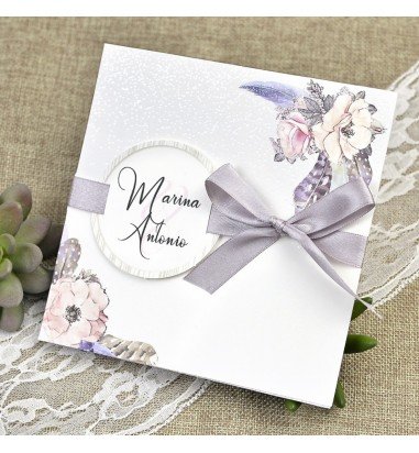 Invitatie de nunta florala 39613