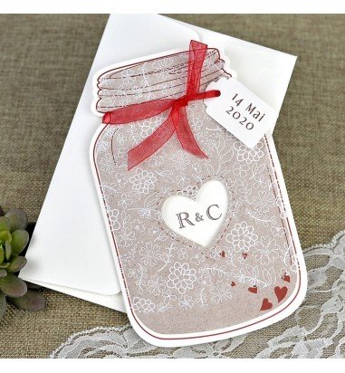 Invitatie de nunta borcan 39641