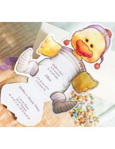 Invitatie de botez ratusca