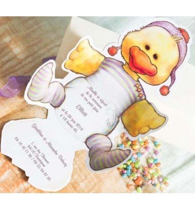 Invitatie de botez ratusca