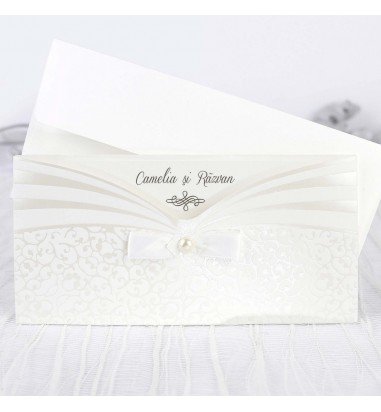 Invitatie de nunta white 39241