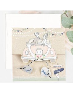 Invitatie de nunta masina...