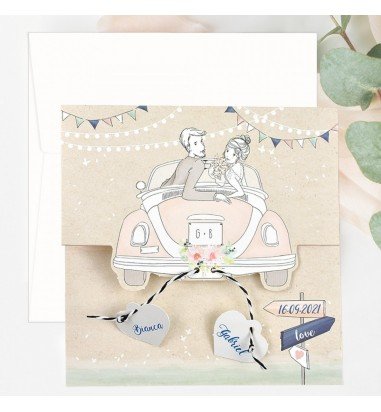 Invitatie de nunta masina 39700