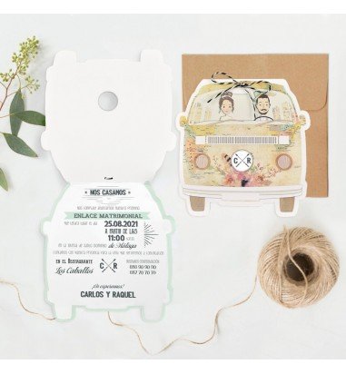 Invitatie de nunta rulota 39711