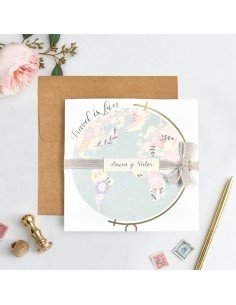 Invitatie de nunta glob 39702