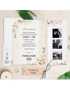 Invitatie de nunta florala...