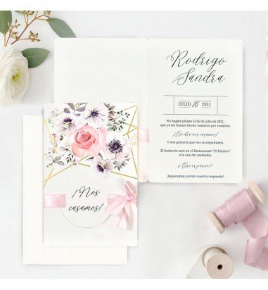 Invitatie de nunta florala 39723