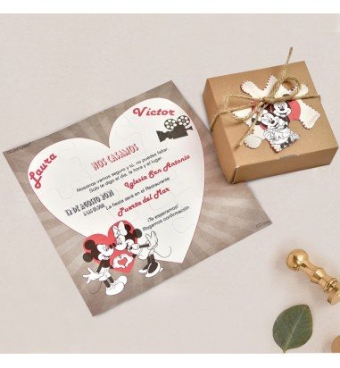 Invitatie de nunta puzzle