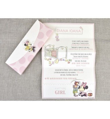 Invitatie de botez Minnie 15718