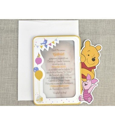 Invitatie de botez Winnie the pooh 15729