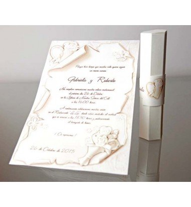 Invitatie de nunta papirus 34953