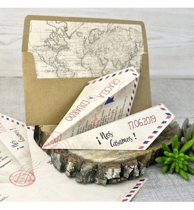 Invitatie de nunta avion 39333