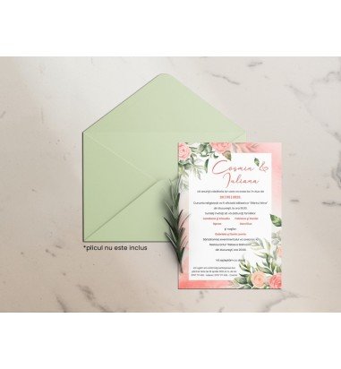 Invitatie de nunta ROSES
