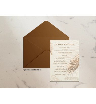Invitatie de nunta FUTURE LEAF