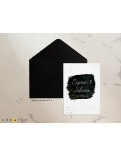Invitatie de nunta Black Space